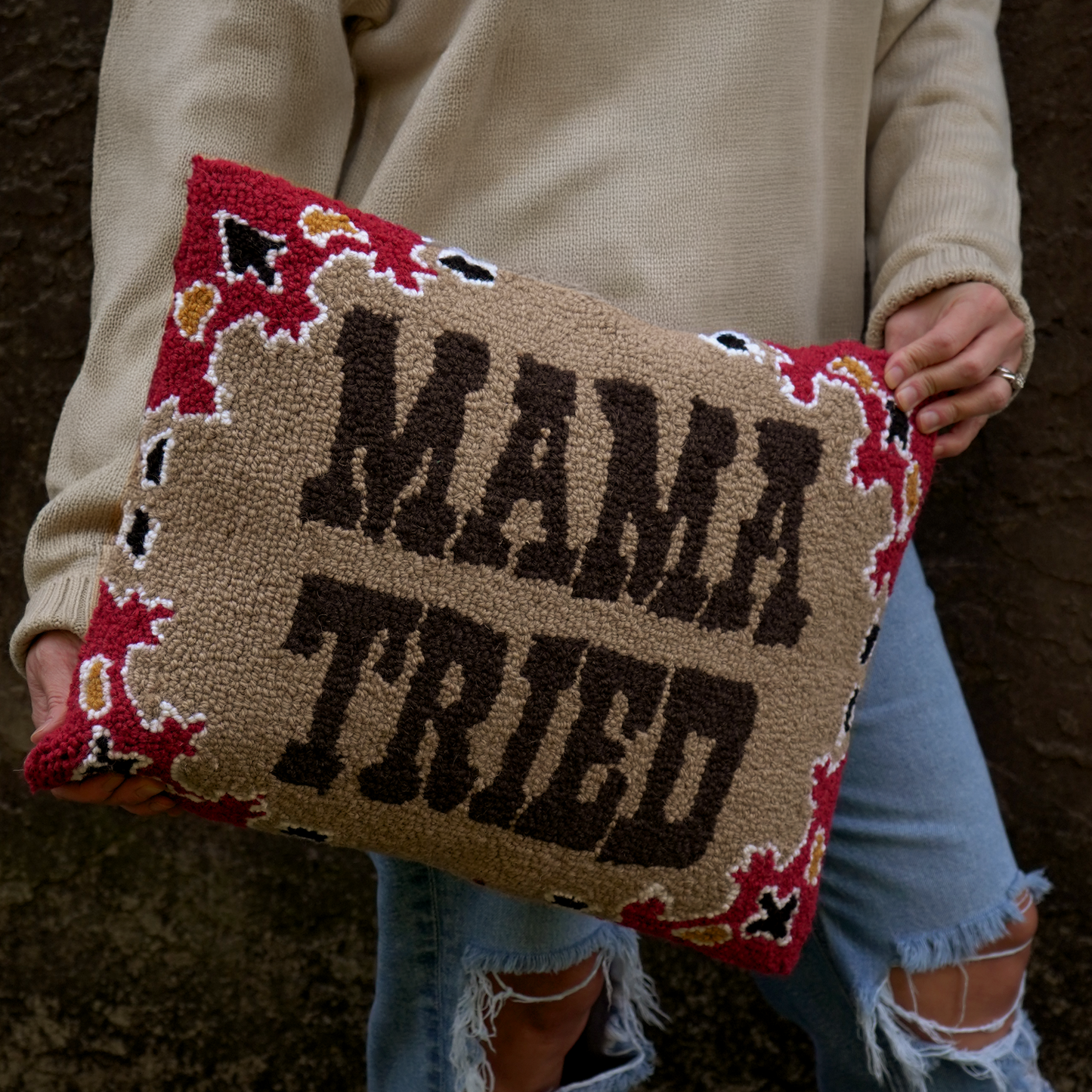 Mama Tried Hook Pillow