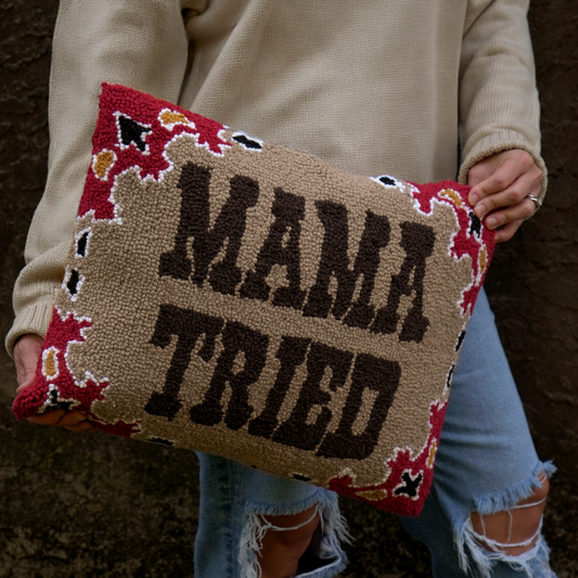 Mama Tried Hook Pillow