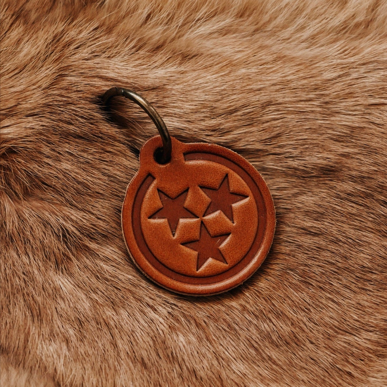 Tristar Tennessee Genuine Leather Keychain