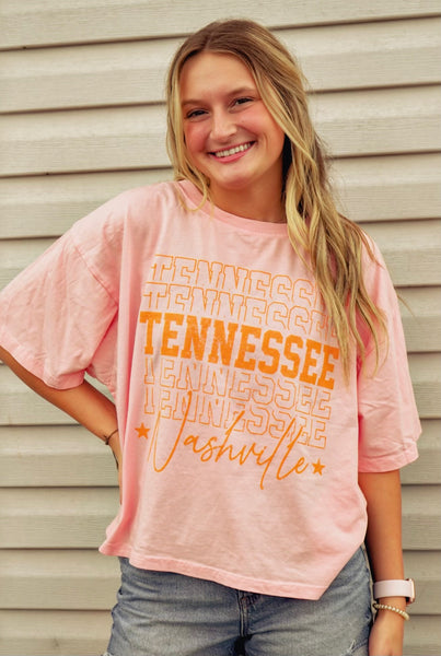 Rustee's Long Crop Tee [Tennessee Nashville Puff]