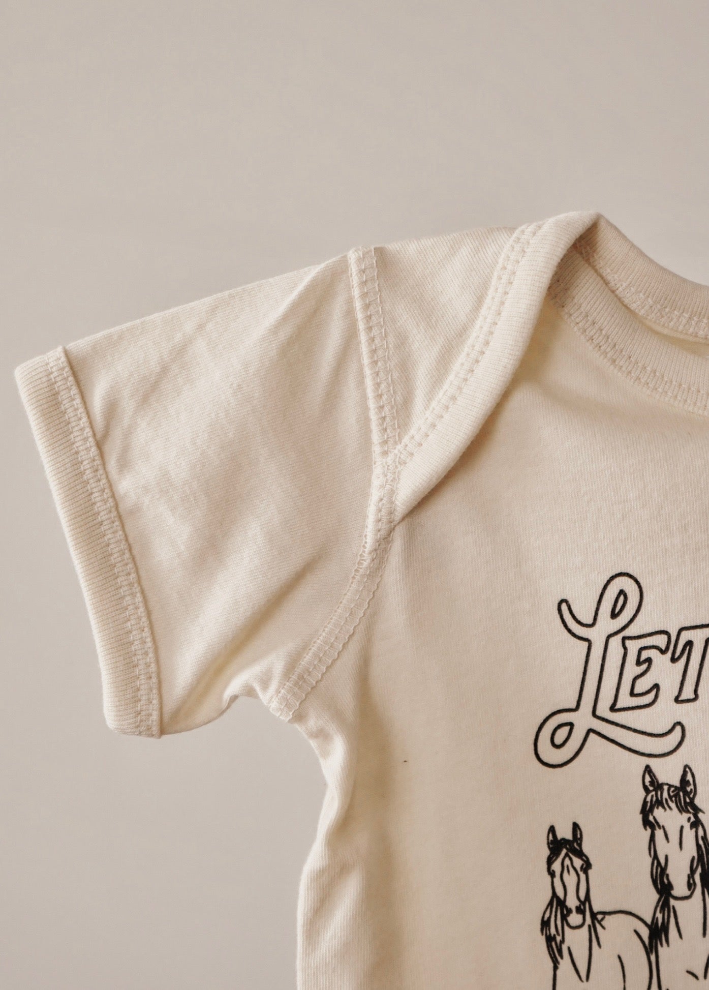 Let's Ride Onesie [Natural]