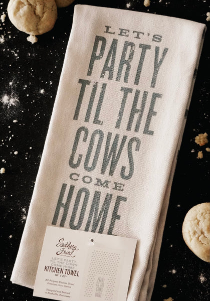 Southern Fried Kitchen Towel [Let's Party Til the Cows Come Home]