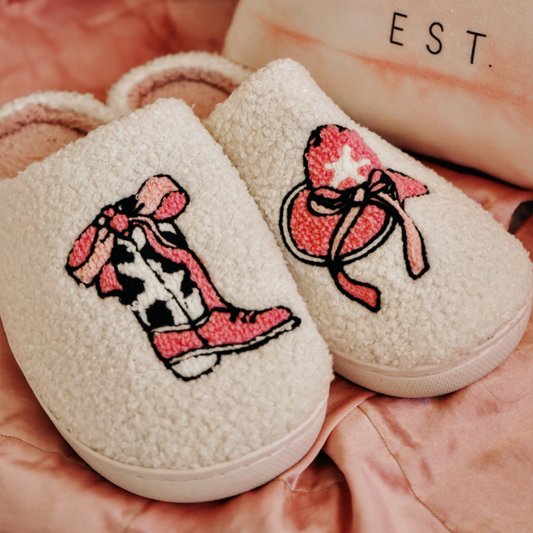 Cozy Cowgirl Slippers [Howdy]