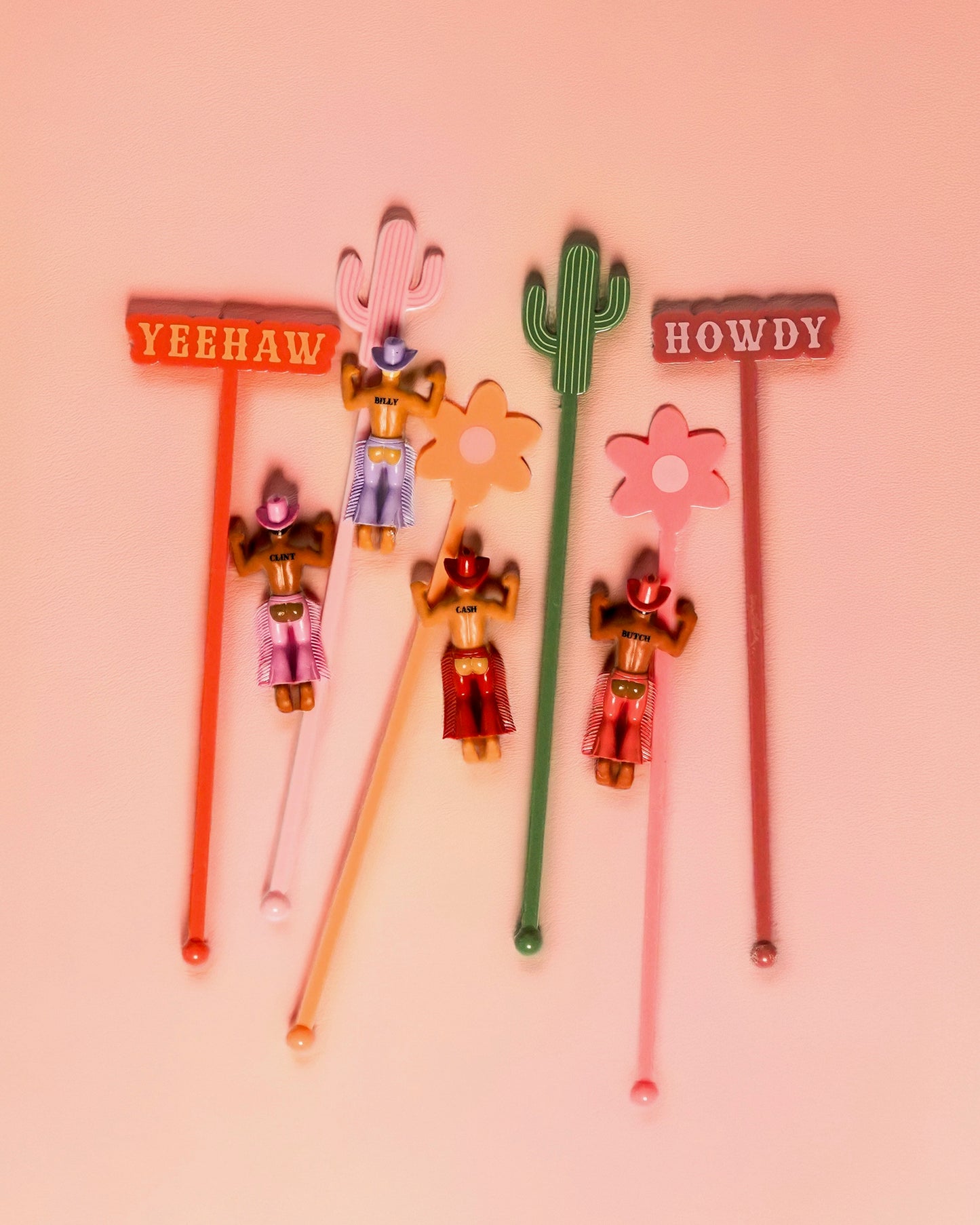 Western Drink Chaps Drink Markers-4 Pack