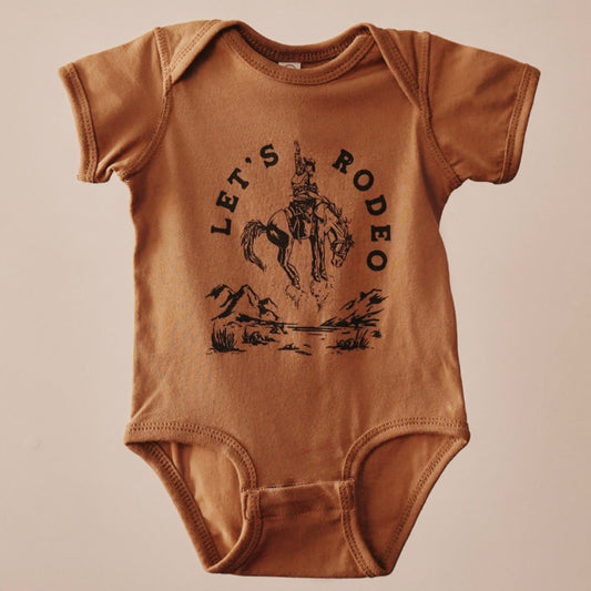 Let's Rodeo Onesie [Coyote Brown]