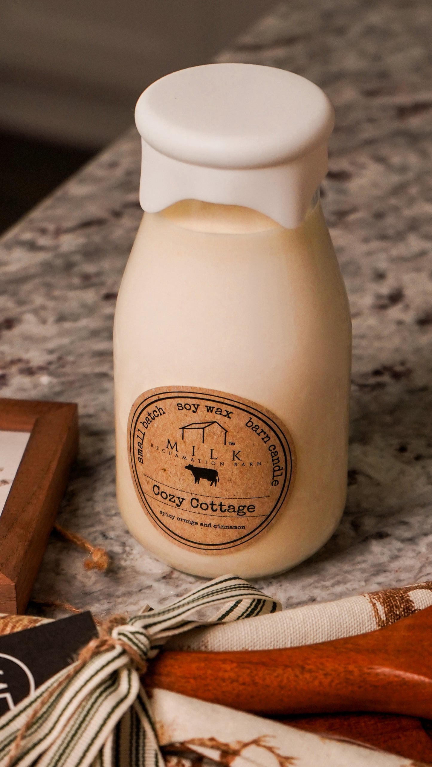 Cozy Cottage | Soy Milk Bottle Candle