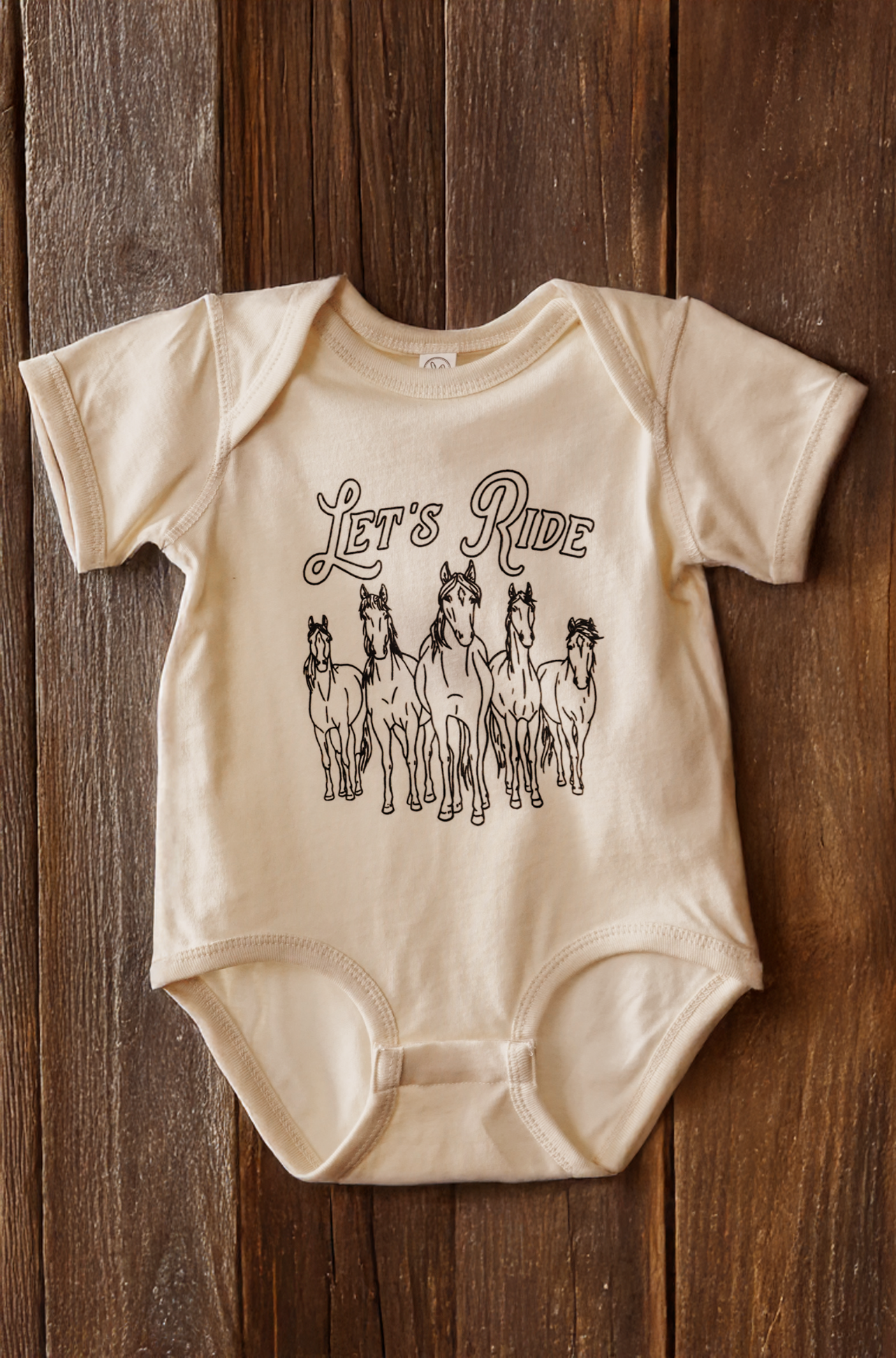 Let's Ride Onesie [Natural]