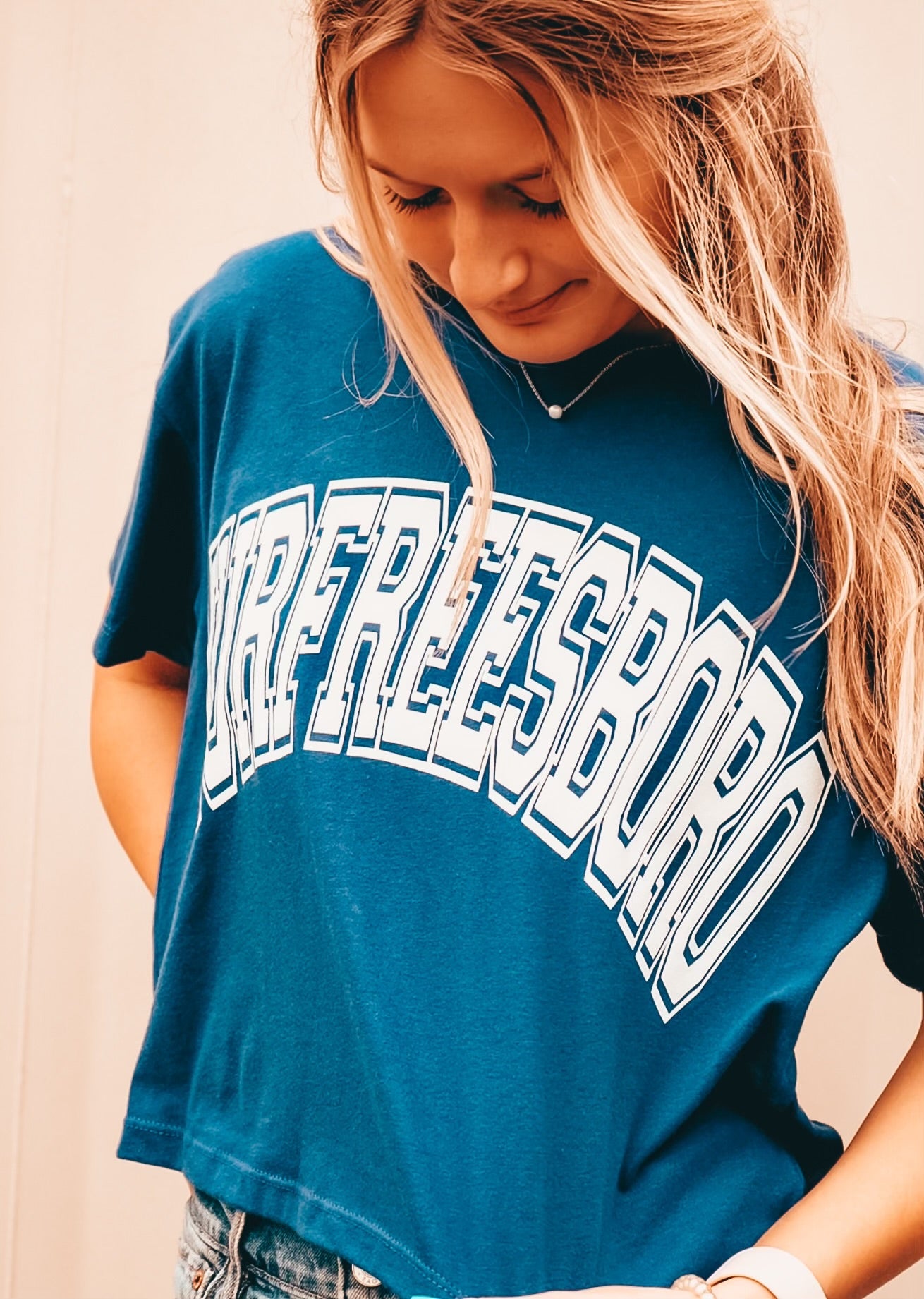 Varsity Crop Tee [Murfreesboro]