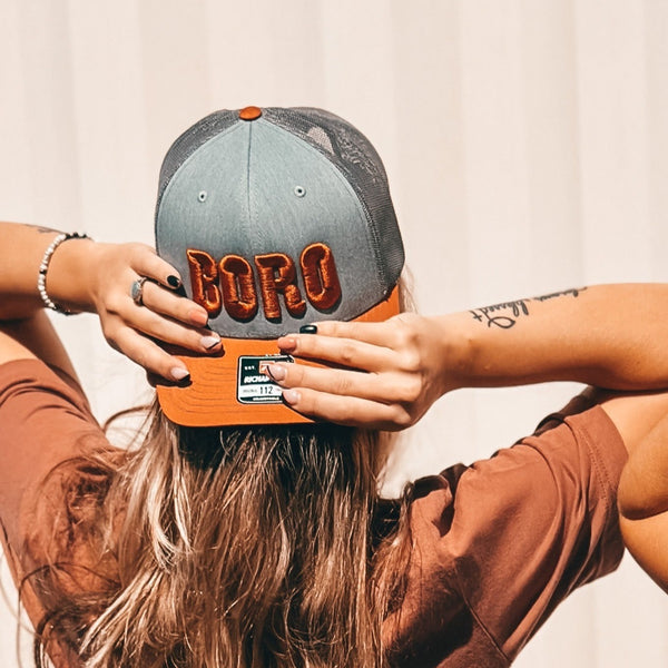 Boro 3D Classic Trucker Hat [Dark Orange]