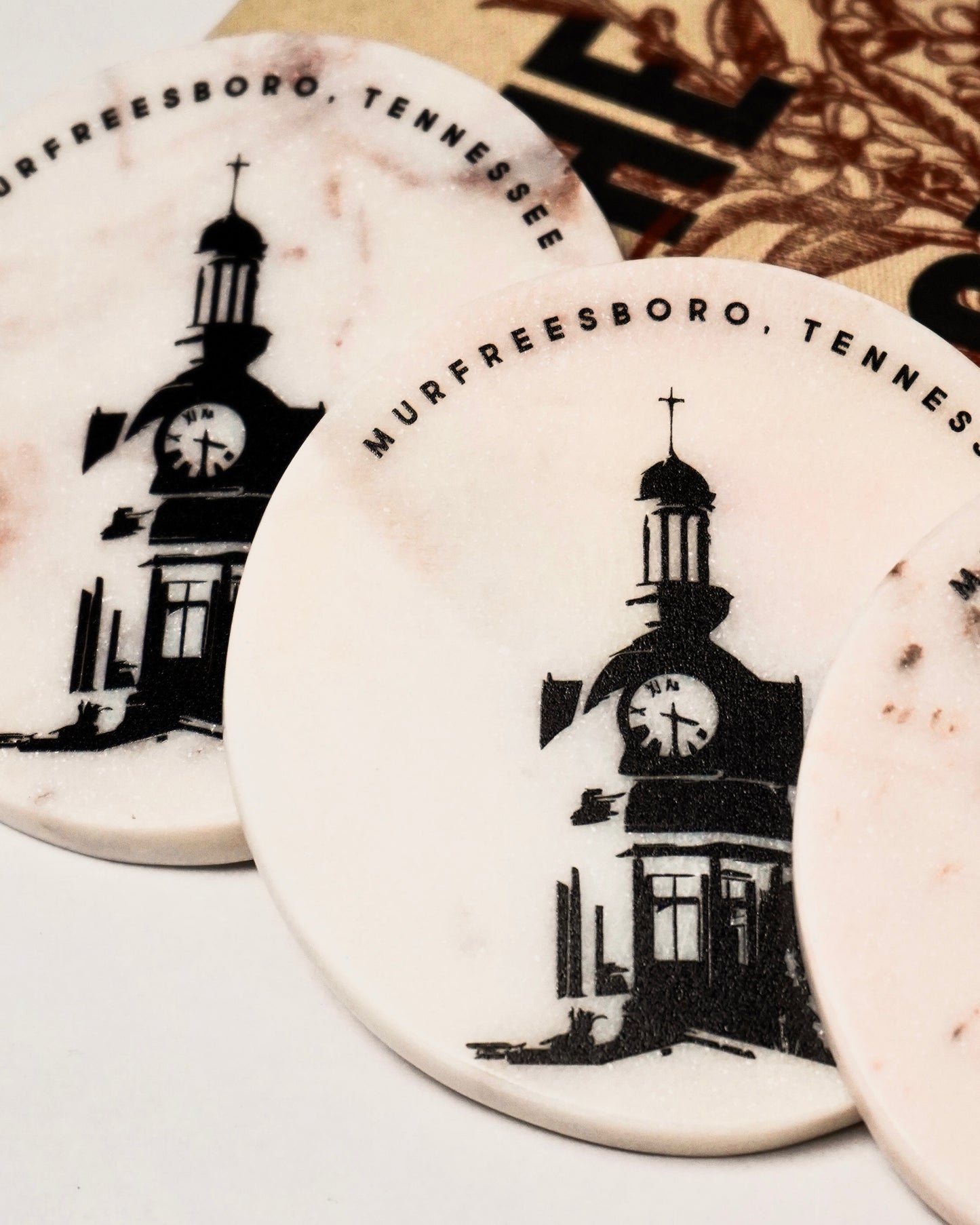 On Boro Time Marble Coaster