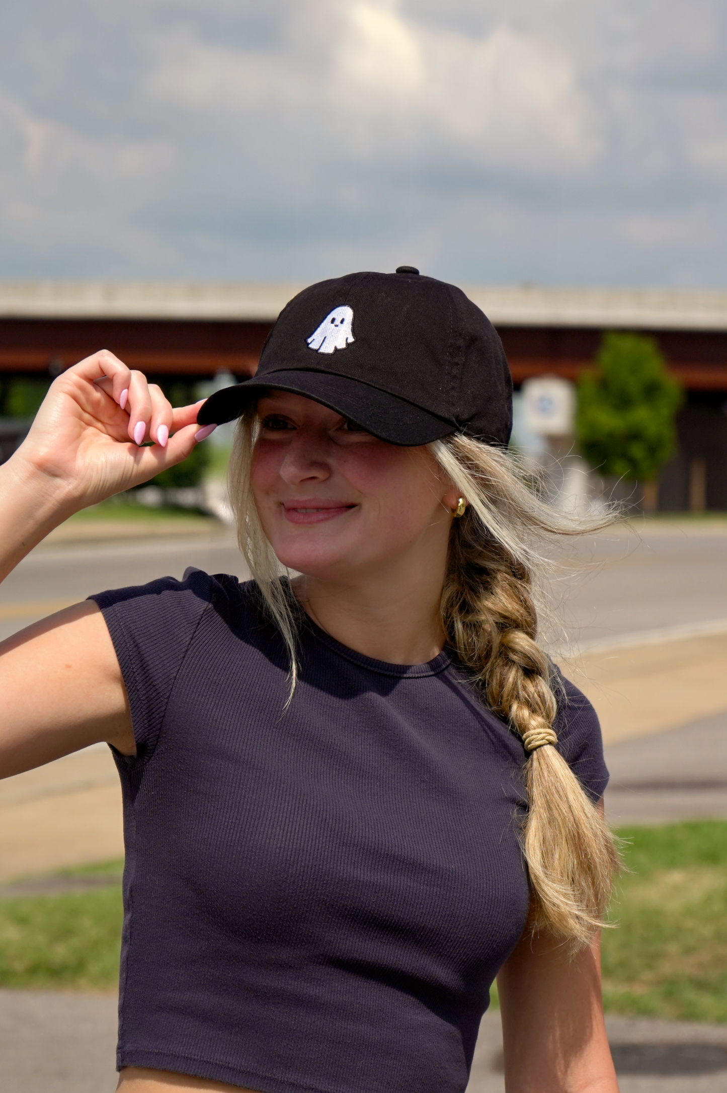 Ghost Baseball Cap [Black]
