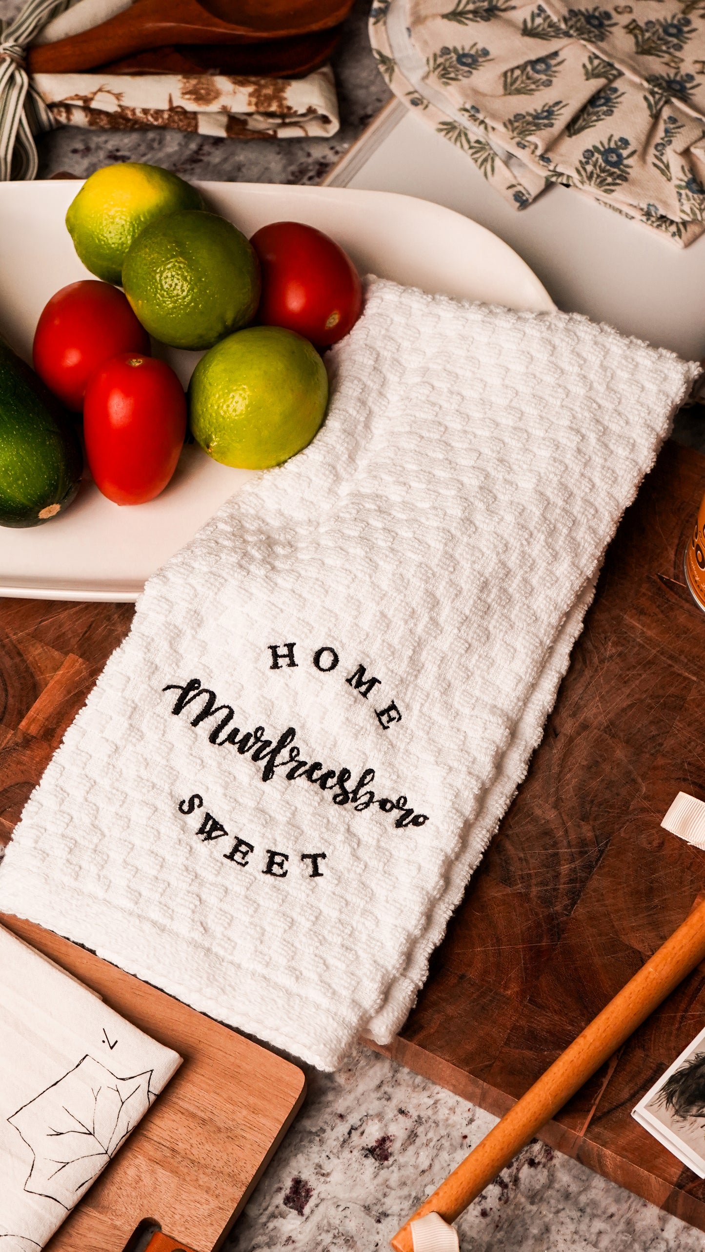 Home Sweet Murfreesboro Tea Towel | Waffle Kitchen Towel