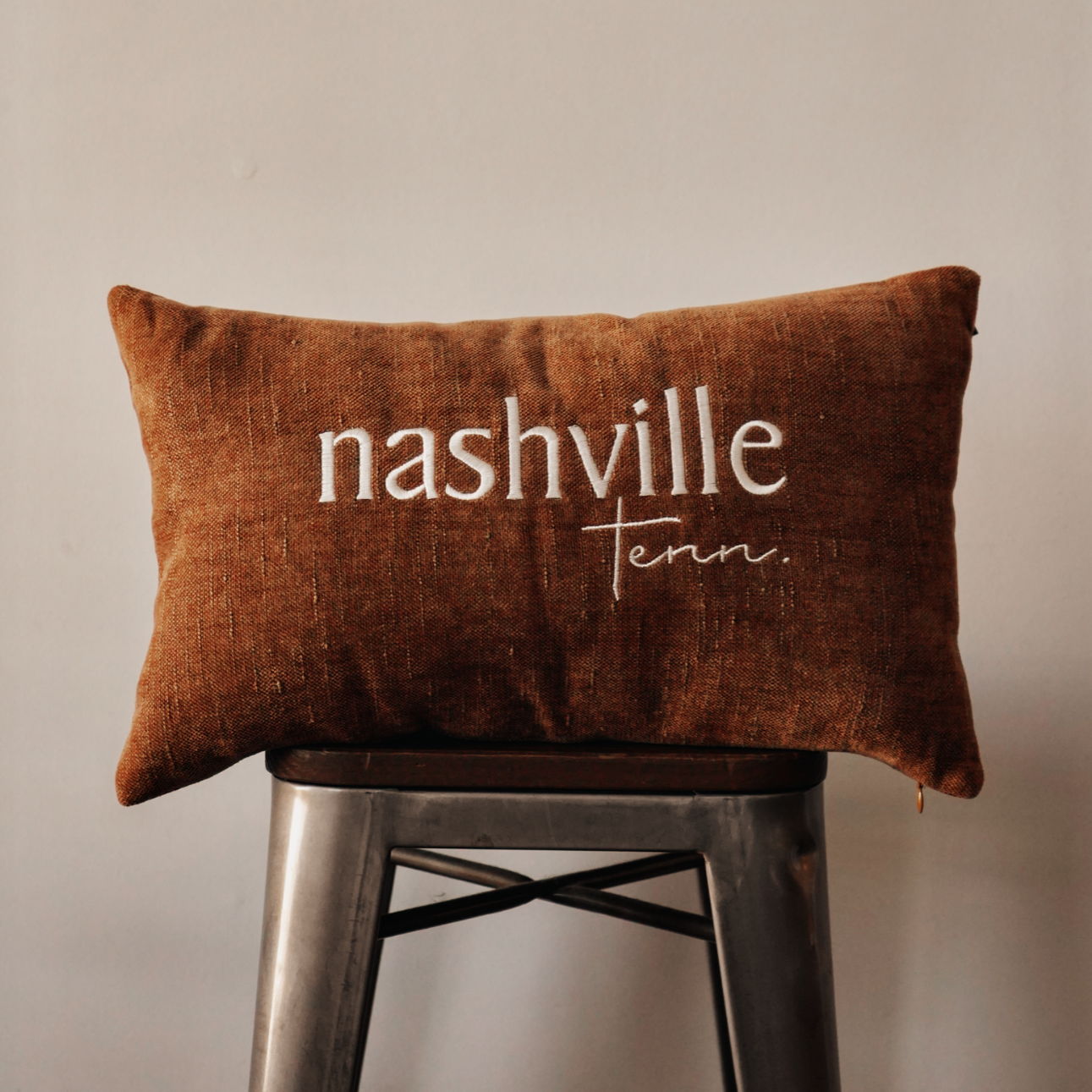 Nashville Chenille Lumbar Pillow [Bronze]