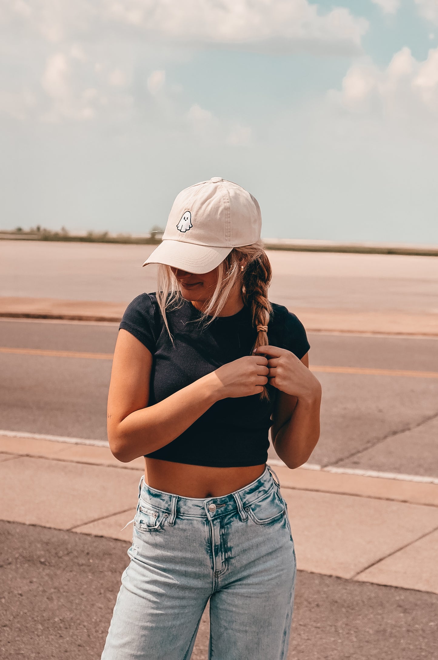 Ghost Baseball Cap [Beige]