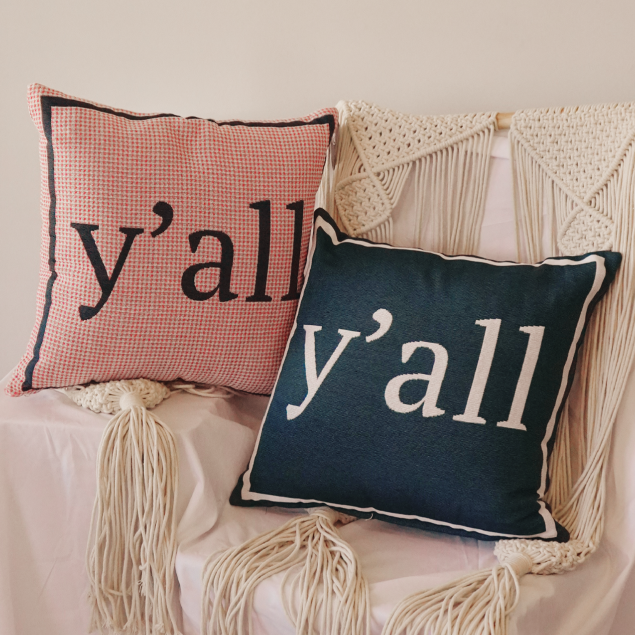 Y'all Pillow [Navy]