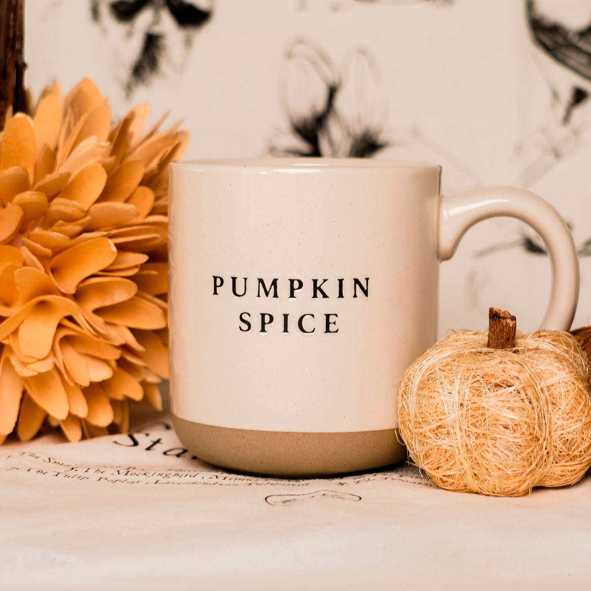 Pumpkin Spice Stoneware Mug [Cream]