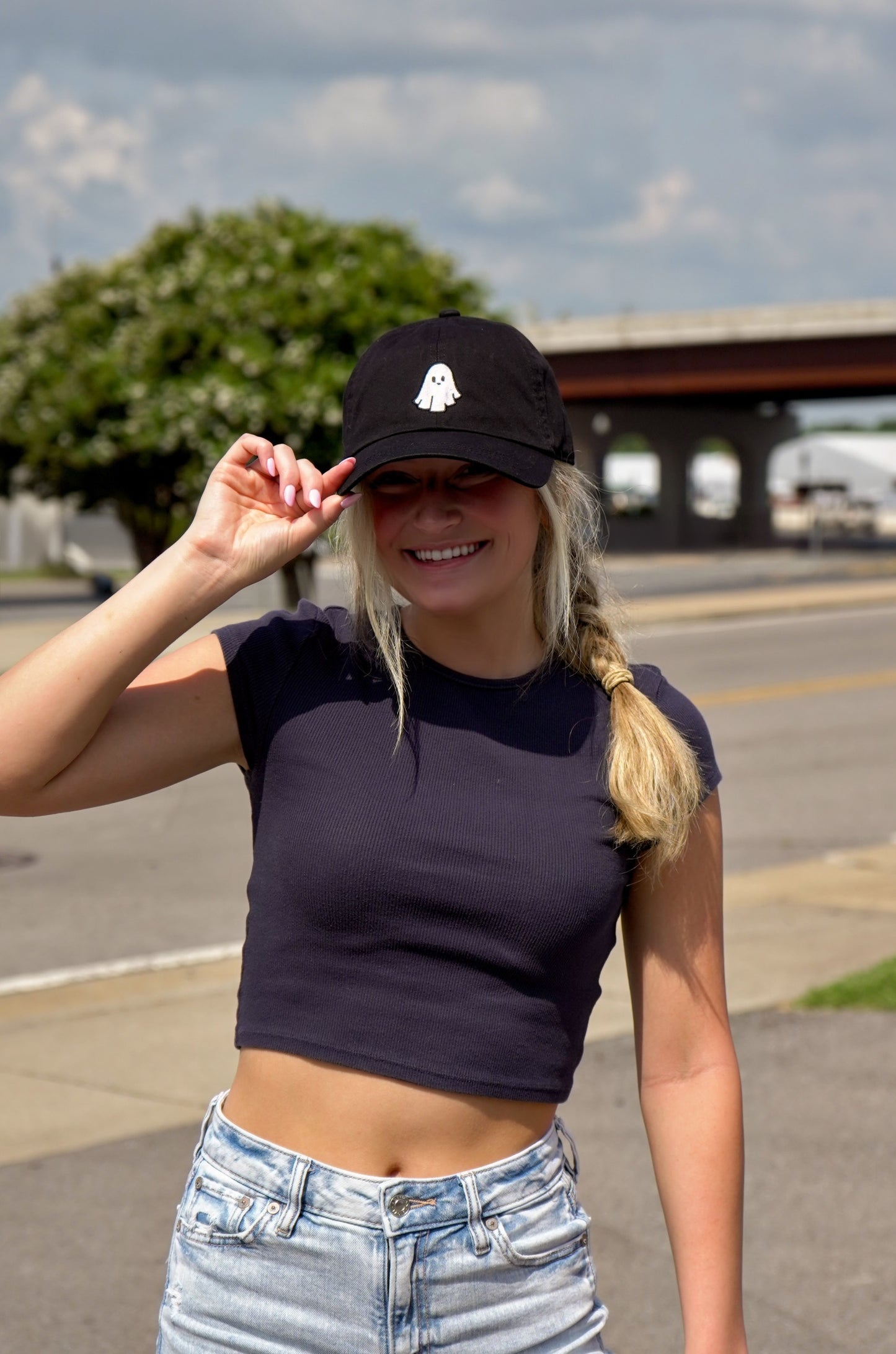 Ghost Baseball Cap [Black]