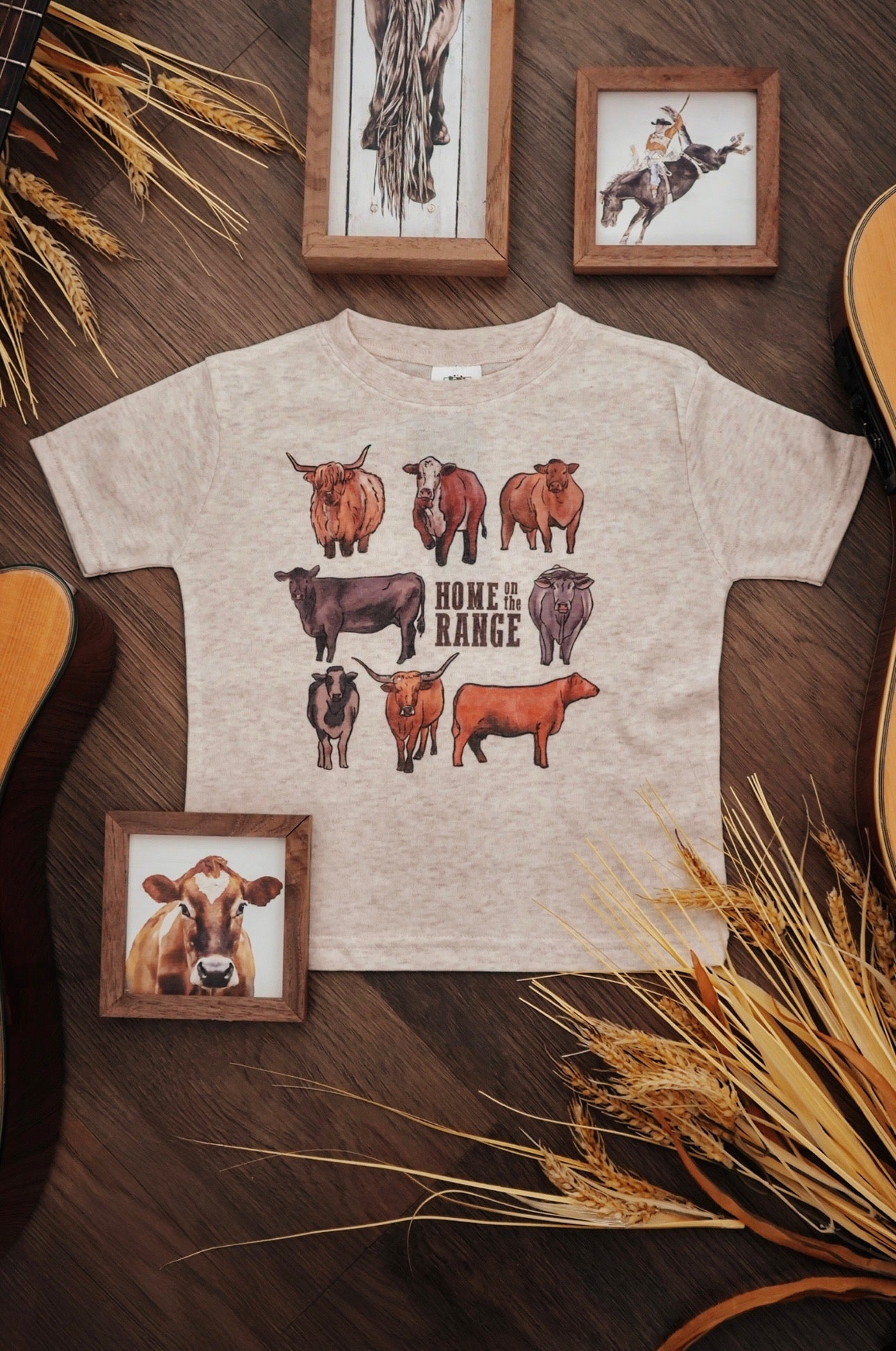 Home on the Range Country Western Toddler Tee [Natural]