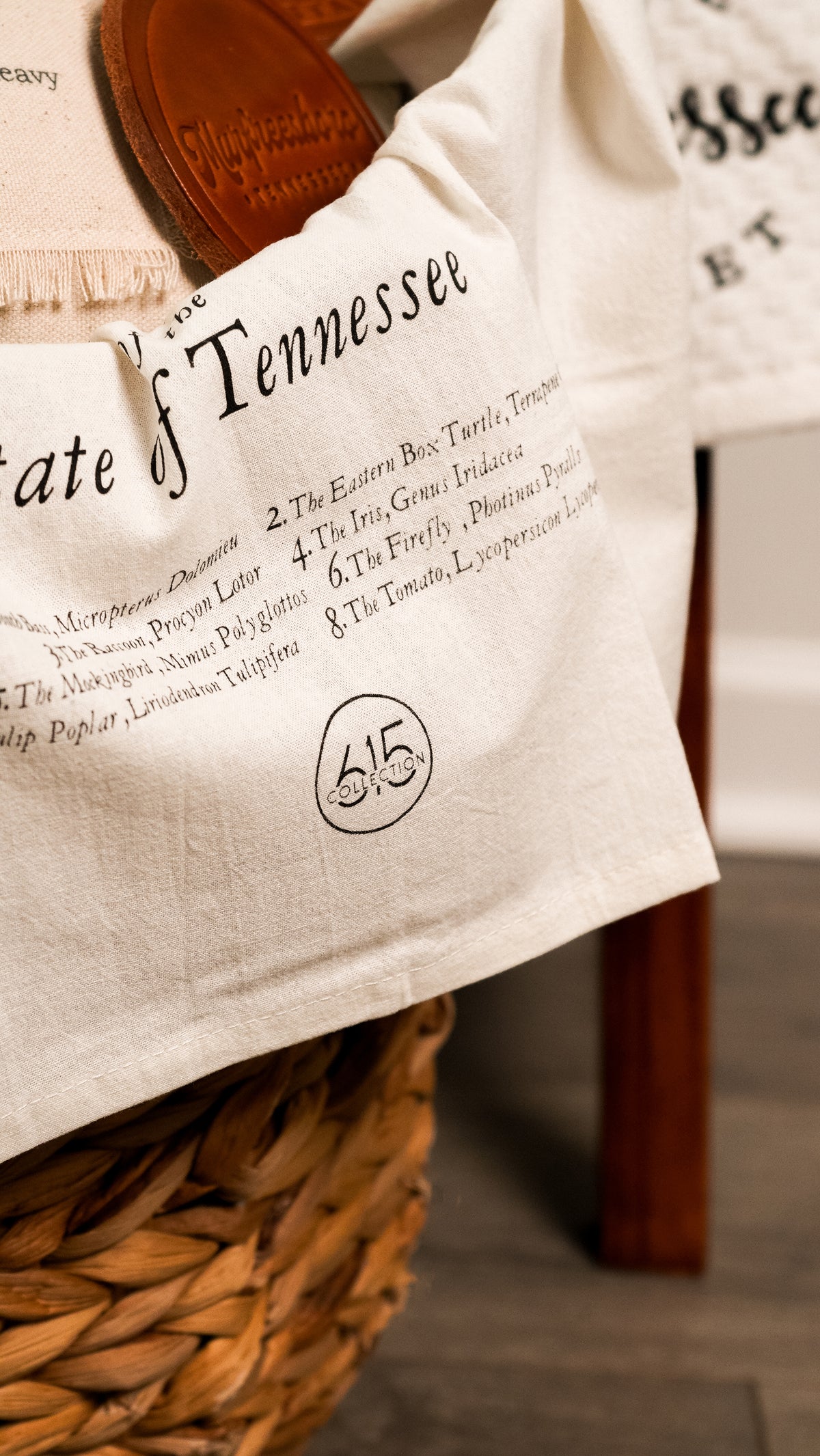 Tennessee State Symbols Tea Towel