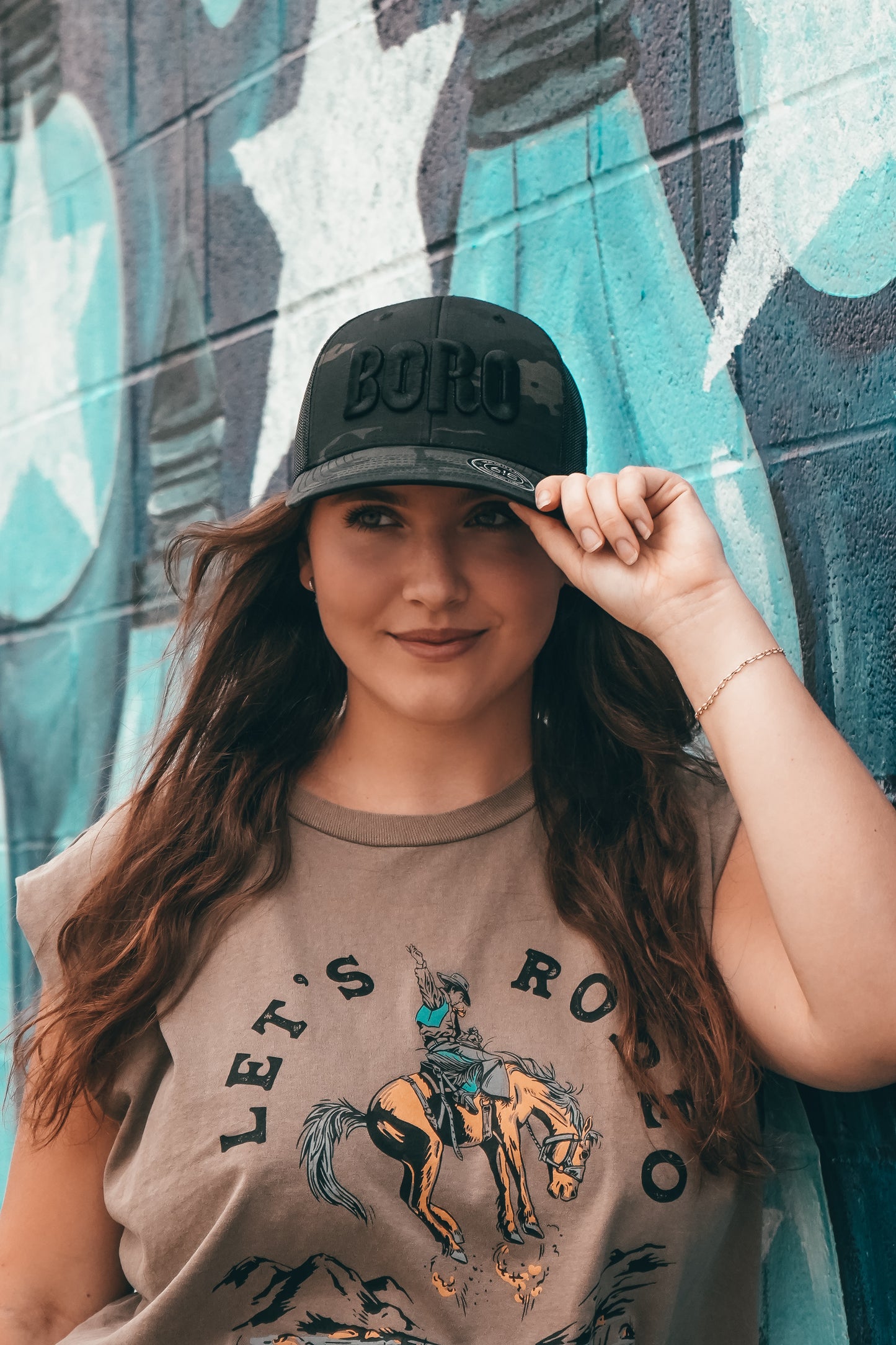 Boro 3D Classic Trucker Hat [Black Camo]