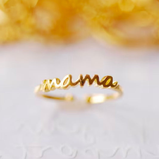 Gold Dipped Mama Ring