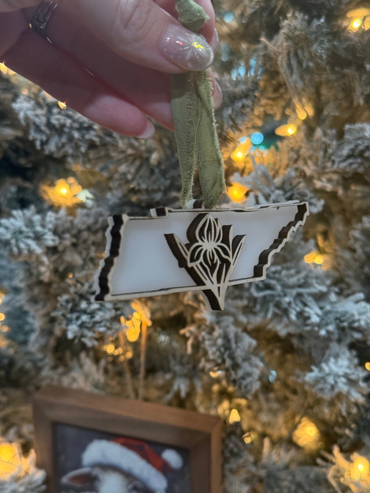 Home Blooms Here™ Tennessee Iris Ornament