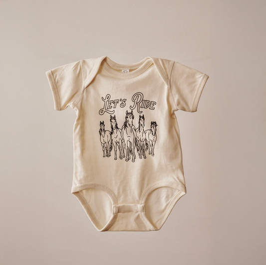 Let's Ride Onesie [Natural]