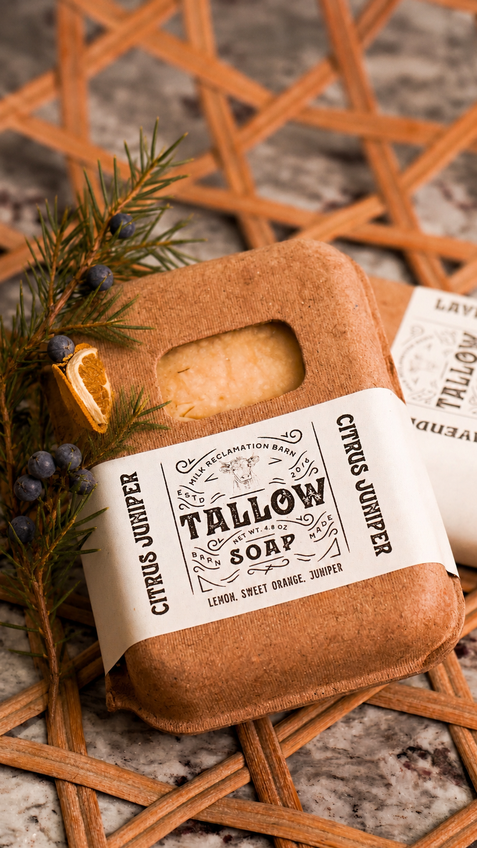 Organic Tallow Soap Bar [Citrus & Juniper]
