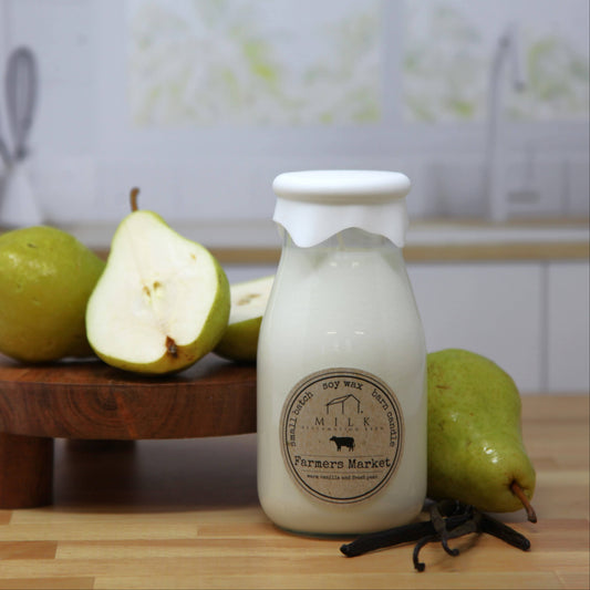Milk Bottle Candle [Farmers Market]