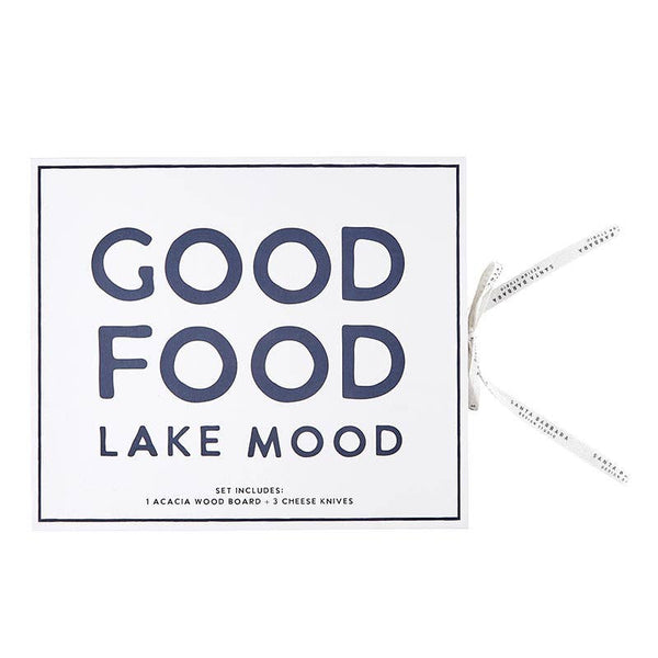 Book Box Cheese Board Set [Good Food Lake Mood]
