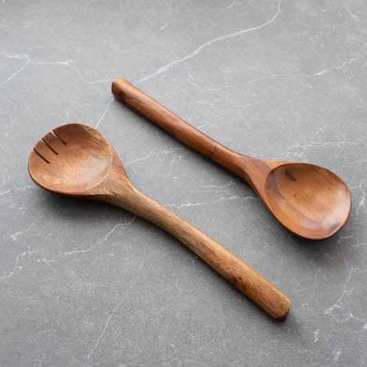 Wooden Salad Servers [Set of 2]