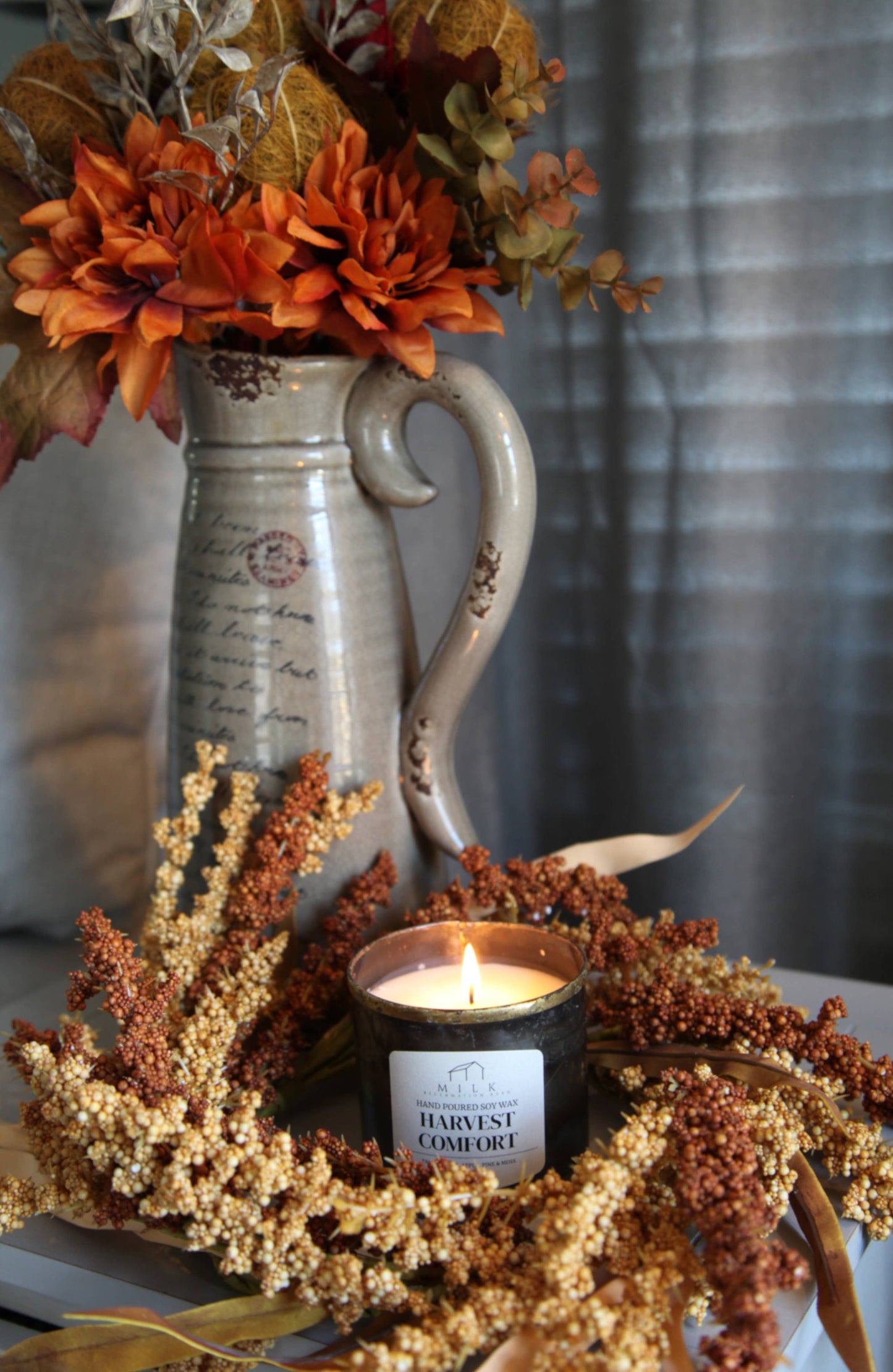 Lakeside Retreat Soy Candle | Rustic Barn Metal 10 oz