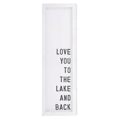 Face to Face Wood Sign - Love You to the Lake and Back