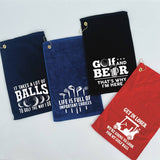 Golf Towel [Navy Blue / It Takes A Lot Of Balls...]