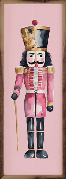 Pink Nutcracker Wood Sign