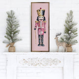 Pink Nutcracker Wood Sign