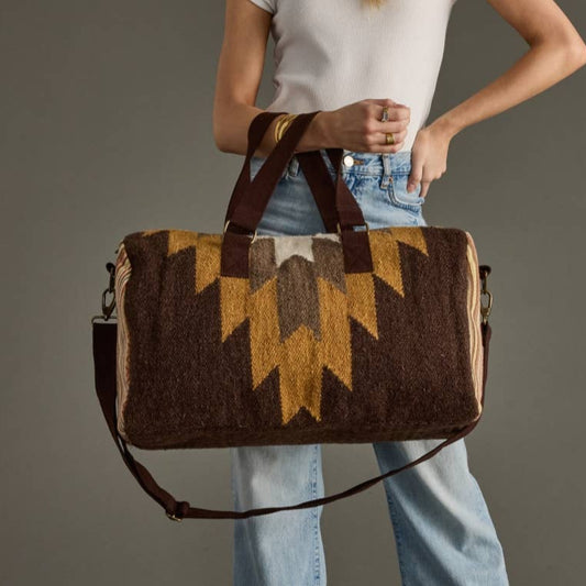 Western Weekend Duffel [Brown, Tan & Cream]