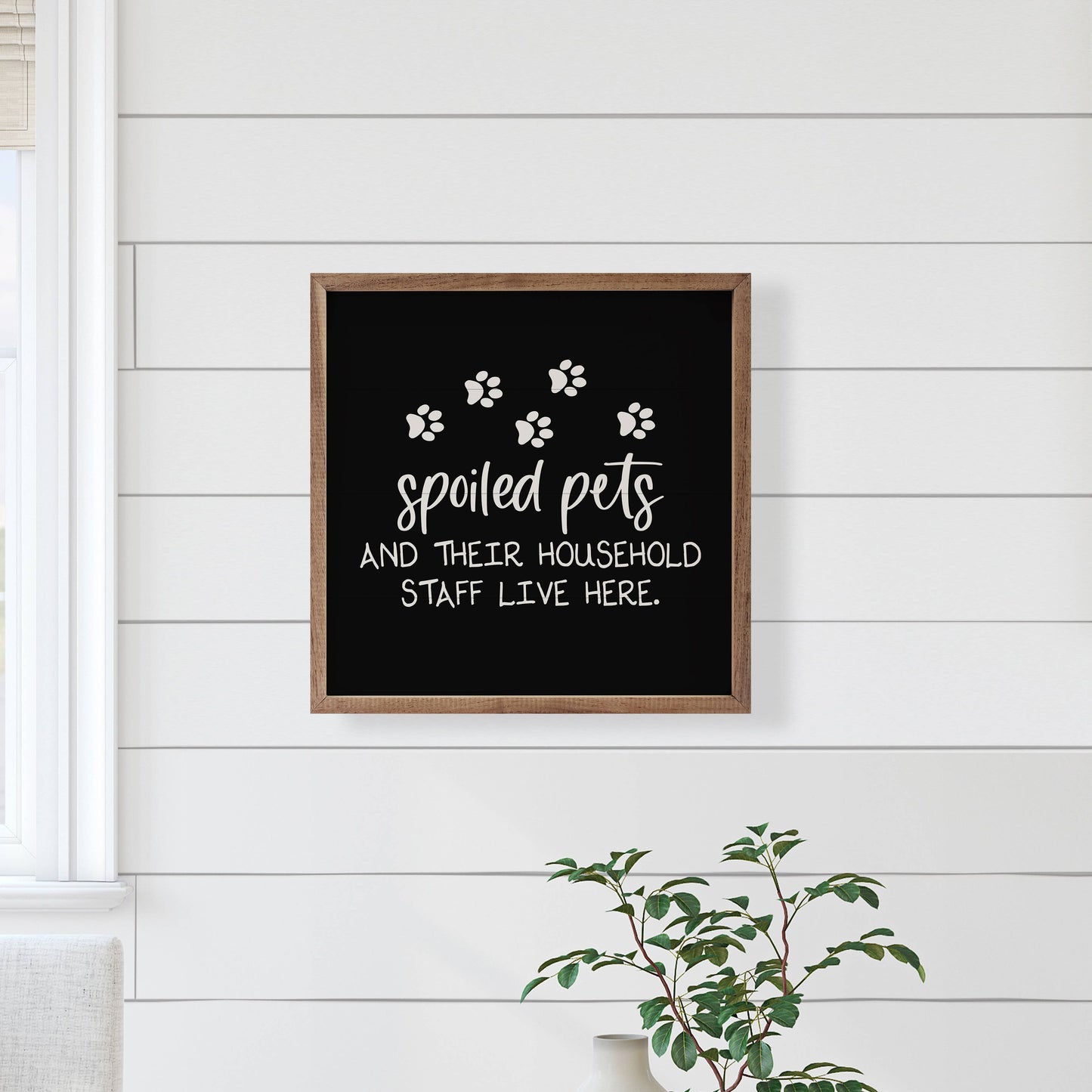 Spoiled Pets Staff Paws Mini Sign