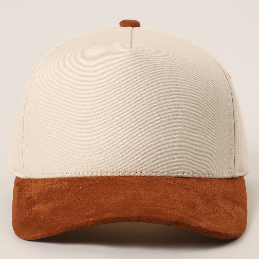 You Belong Here Suede Bill Trucker Hat | Camel