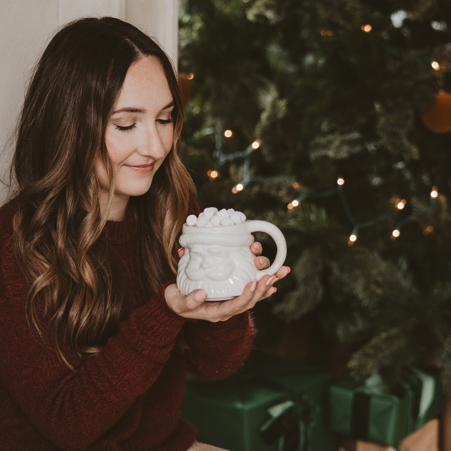 Vintage Santa Mug [White]