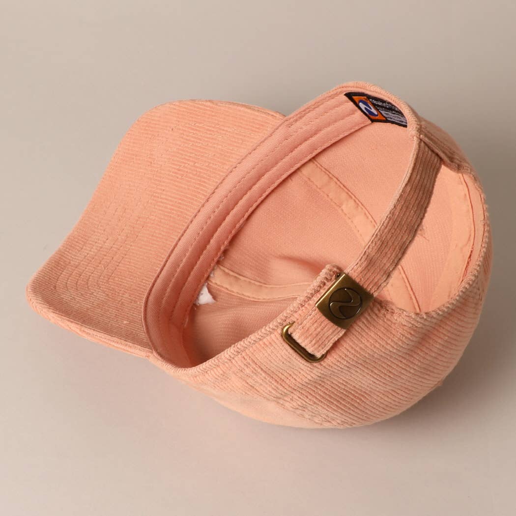 Mama Corduroy Embroidered Baseball Cap [Mauve]