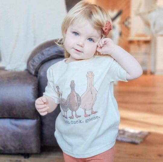 Duck Duck Goose Country Western Toddler Tee [Natural]