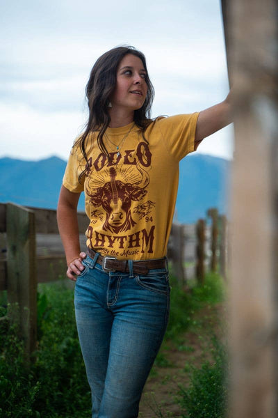 Rodeo Rhythm Unisex Tee [Mustard]