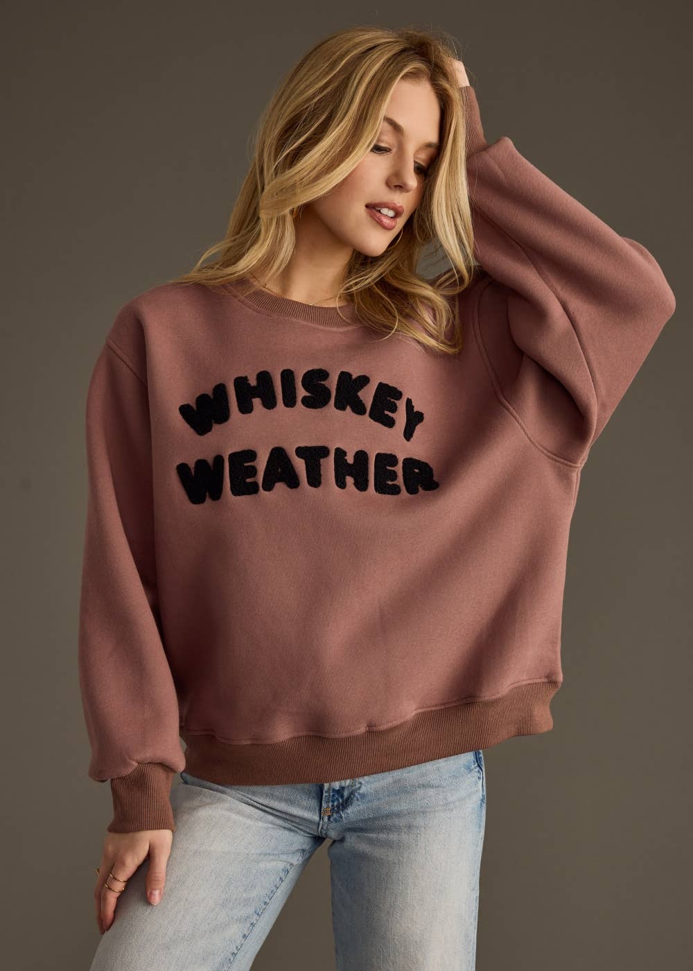 Whiskey Weather Sweatshirt [Mocha]
