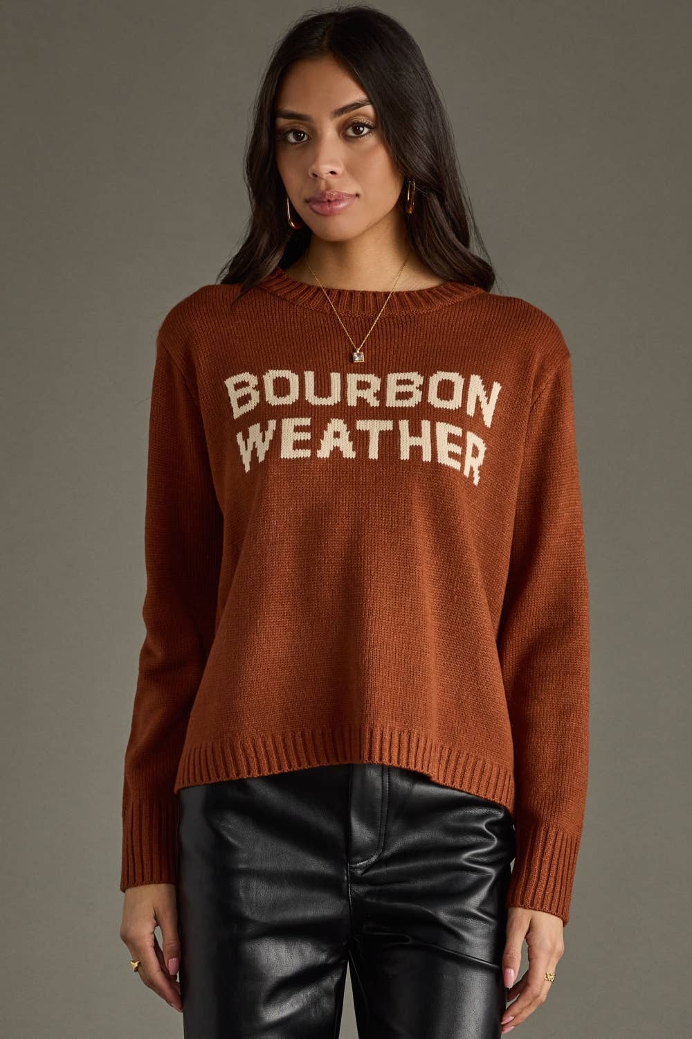 Bourbon Weather Sweater [Rust & Ivory]