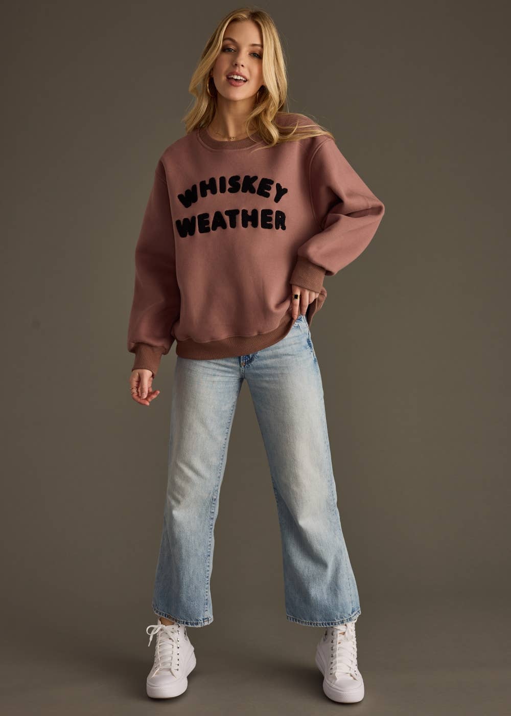Whiskey Weather Sweatshirt [Mocha]