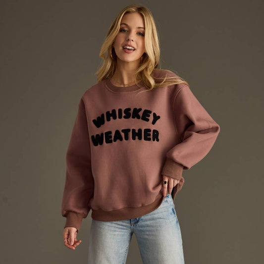 Whiskey Weather Sweatshirt [Mocha]