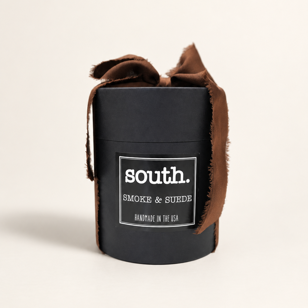 Smoke & Suede 14 oz Soy Candle | The South Candle Co.