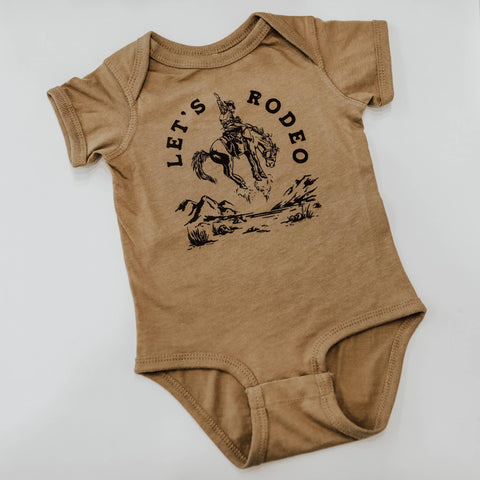 Let's Rodeo Onesie [Coyote Brown]