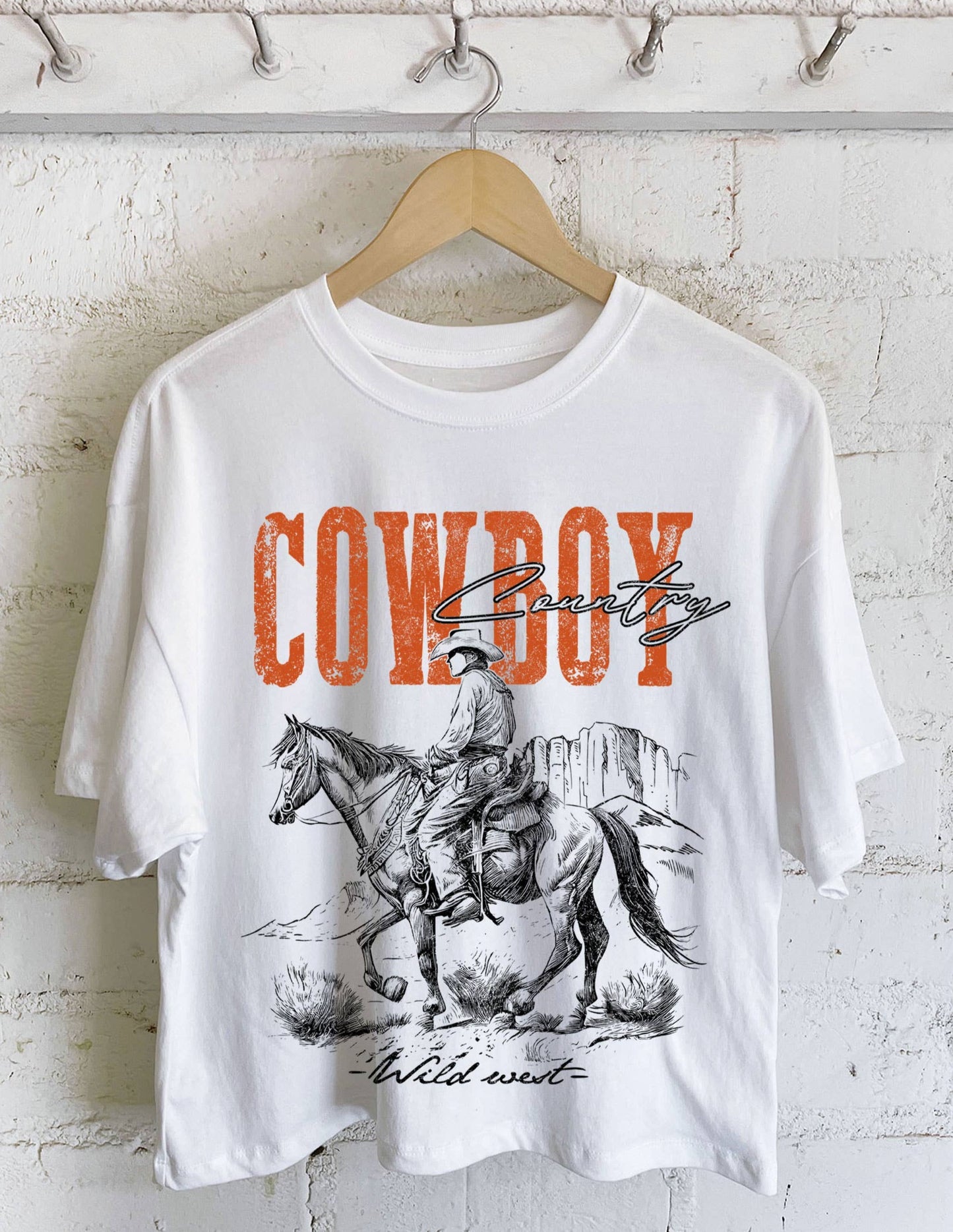 Rustee's Long Crop Tee [Cowboy Country]